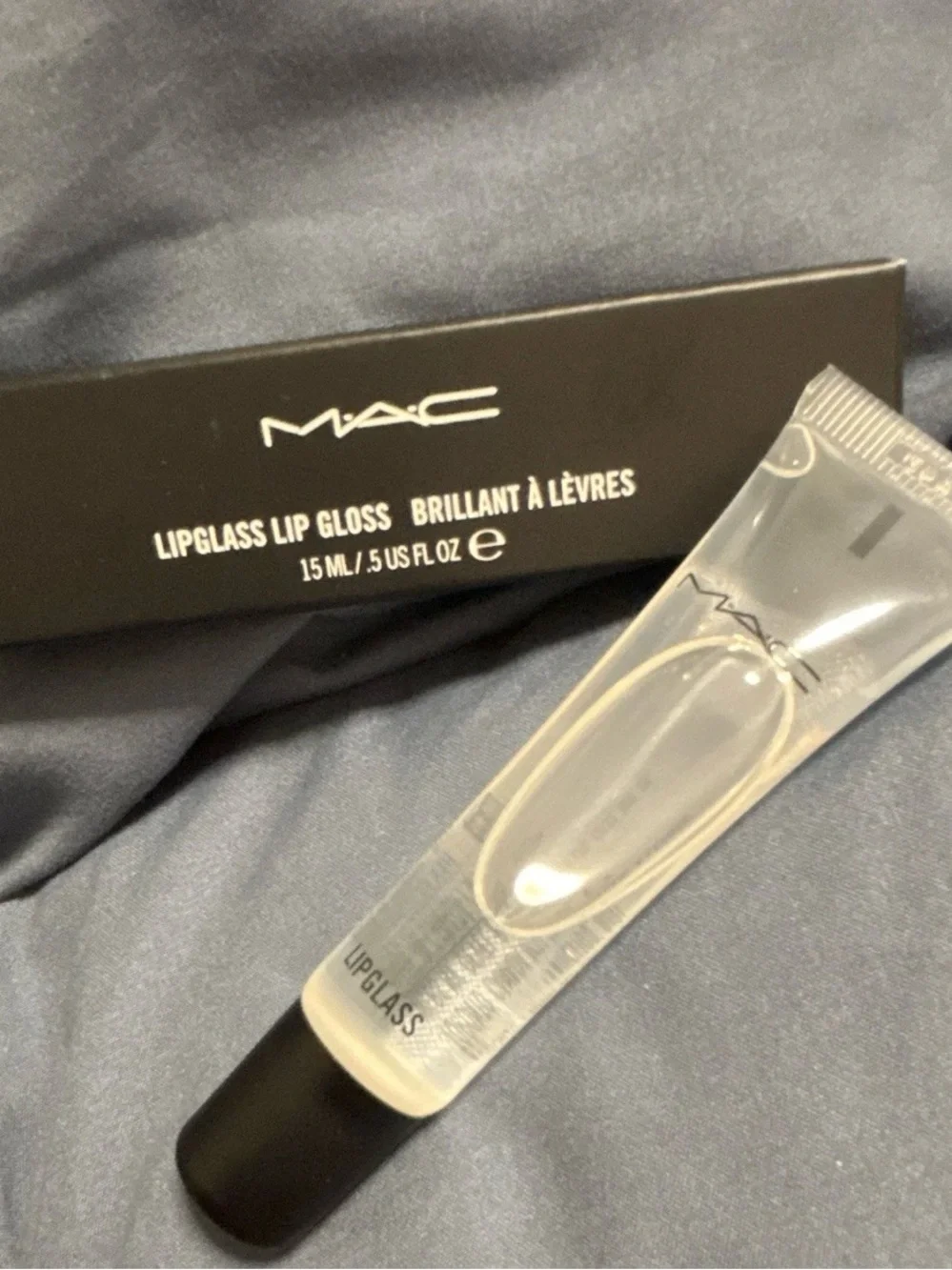 MAC Lipglass Lip Gloss in Black Packaging